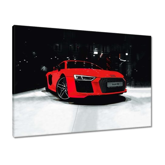 Obraz 70x50 Czerwone Audi Audica R8 ZeSmakiem