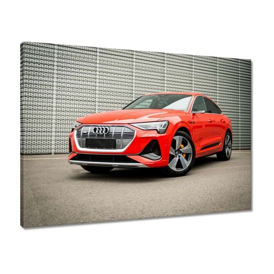 Obraz 70x50 Czerwone Audi e-tron ZeSmakiem