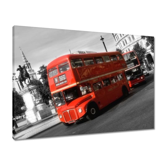 Obraz 70x50 Czerwony autobus ZeSmakiem