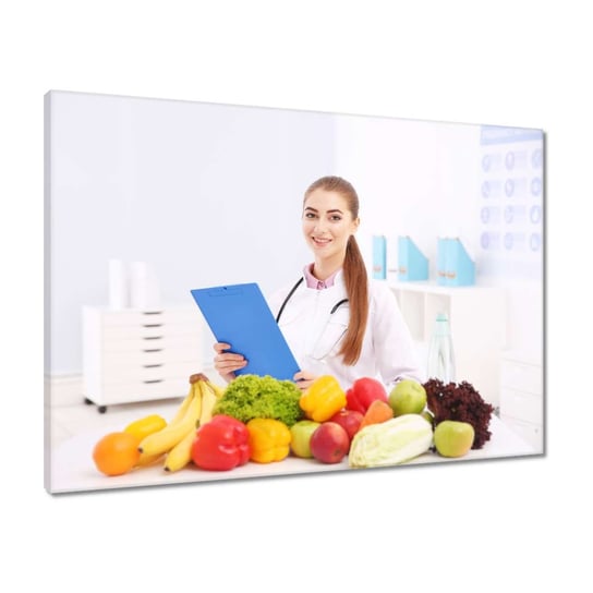 Obraz 70x50 Dietetyk z warzywami ZeSmakiem