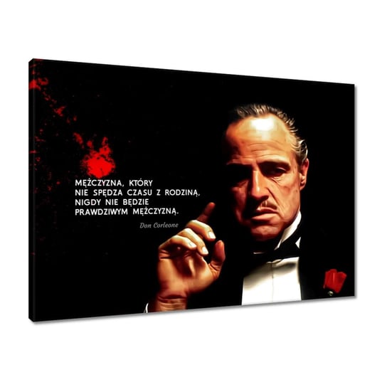 Obraz 70x50 Don Vito Corleone God Fat ZeSmakiem