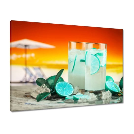 Obraz 70x50 Drink z wódką na plaży ZeSmakiem