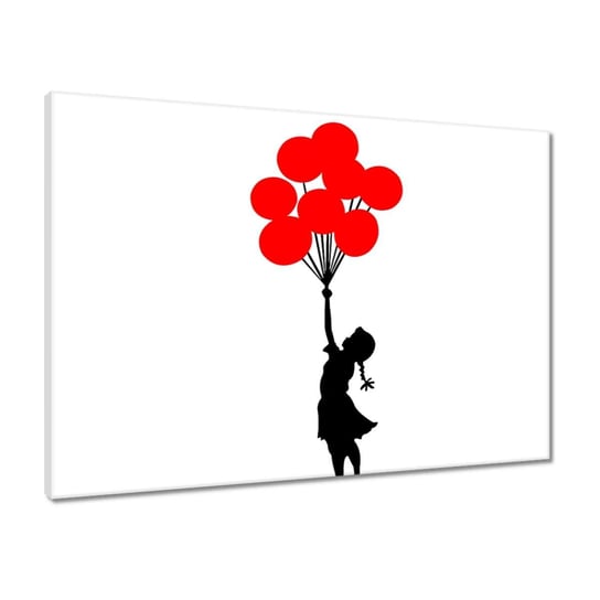 Obraz 70x50 Dziewczynka z balonami ZeSmakiem