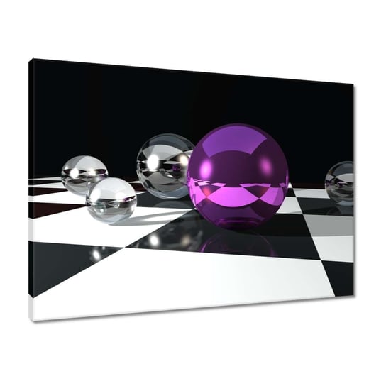 Obraz 70x50 Fioletowa kula na kracie ZeSmakiem