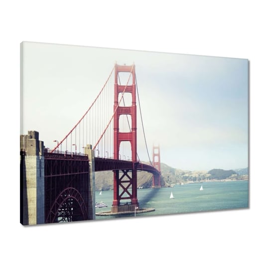 Obraz 70x50 Golden Gate za dnia ZeSmakiem