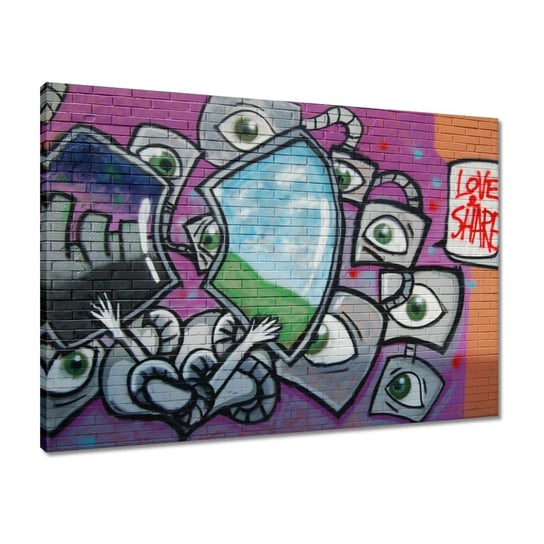 Obraz 70x50 Graffitti Mural ZeSmakiem