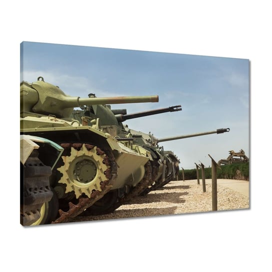 Obraz 70x50 Kolekcja starych czołgów ZeSmakiem