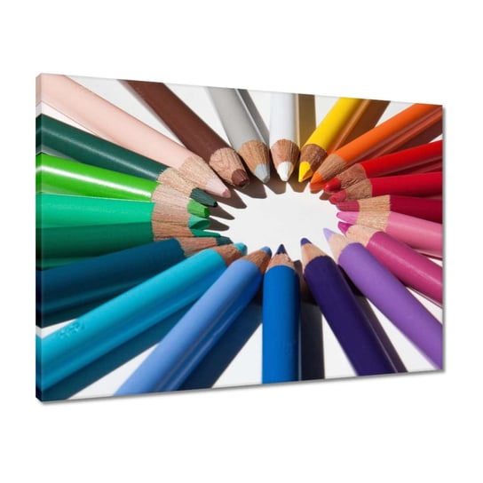Obraz 70x50 Kolorowe kredki Rysowanie ZeSmakiem
