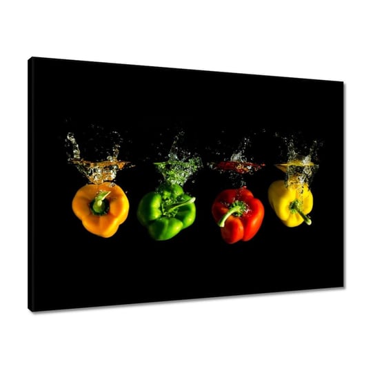 Obraz 70x50 Kolorowe papryki ZeSmakiem