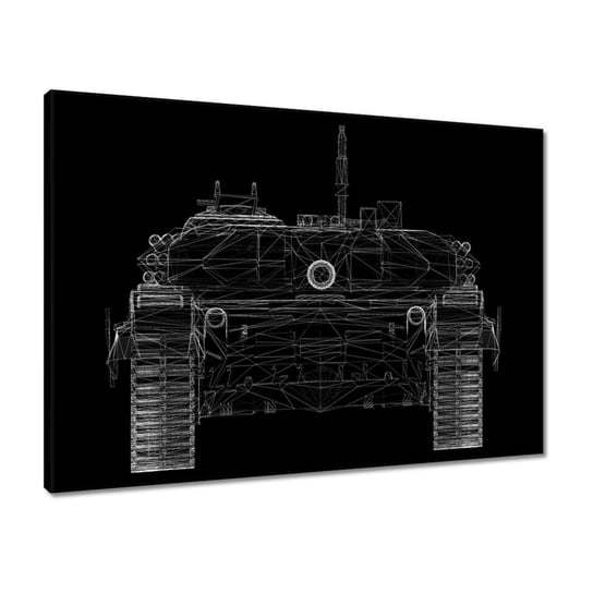 Obraz 70x50 Konstrukcja modelu czołgu ZeSmakiem