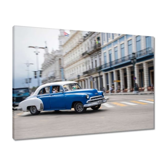 Obraz 70x50 Kubańskie samochody Kuba ZeSmakiem