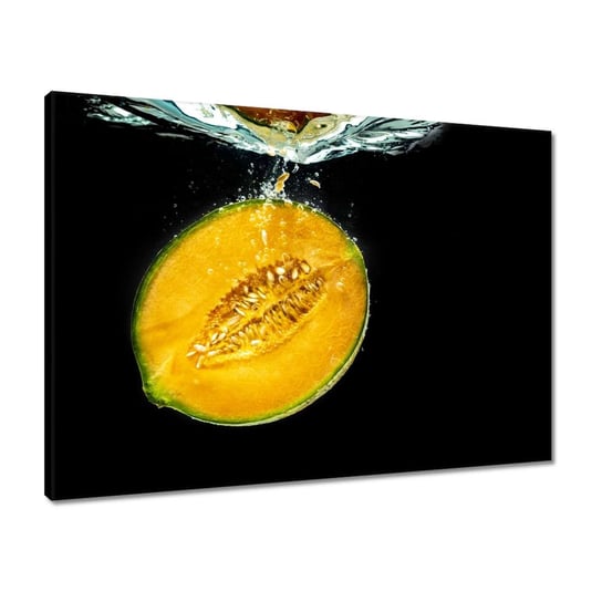 Obraz 70x50 Melon wpadający do wody ZeSmakiem