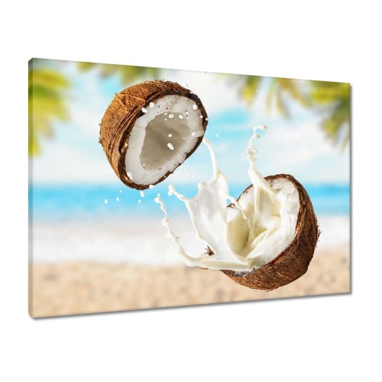 Obraz 70x50 Mleczko kokosowe Kokosy ZeSmakiem
