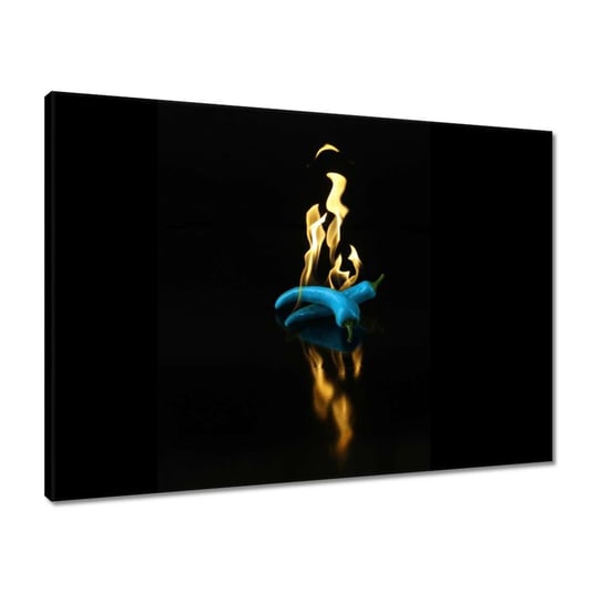 Obraz 70x50 Niebieska papryka w ogniu ZeSmakiem