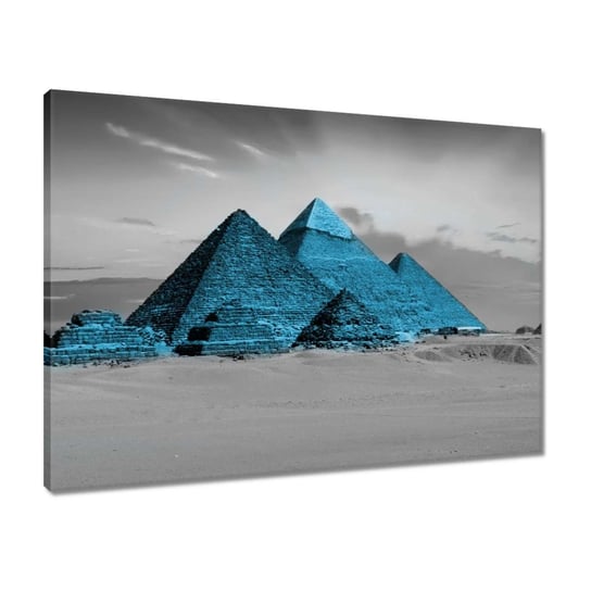 Obraz 70x50 Niebieskie piramidy ZeSmakiem