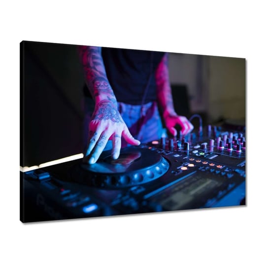 Obraz 70x50 Ręczny mikser stacja DJ ZeSmakiem