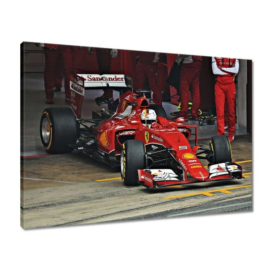 Obraz 70x50 Sebastian Vettel F1 Bolid ZeSmakiem