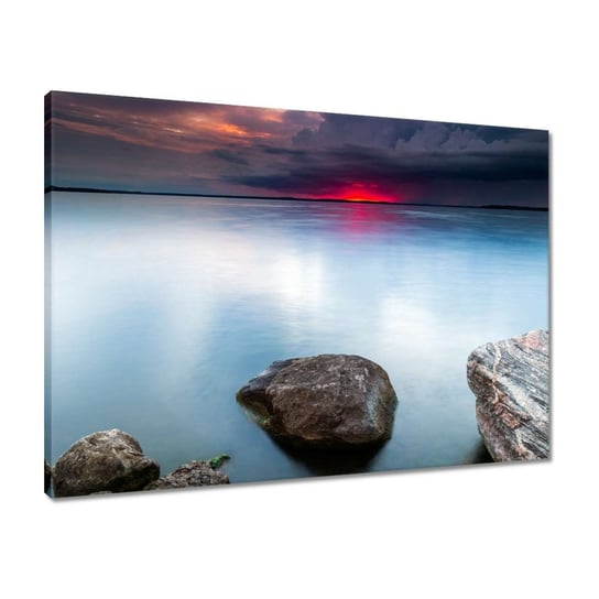 Obraz 70x50 Skały Morze Zachód Słońca ZeSmakiem