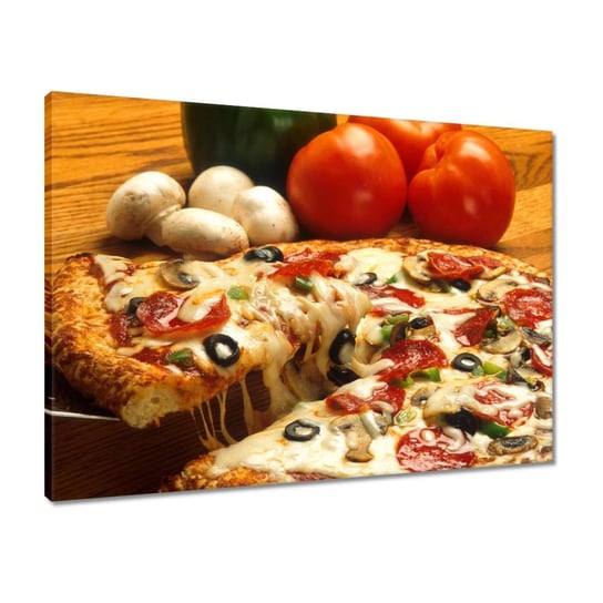 Obraz 70x50 Smaczna pizza ZeSmakiem