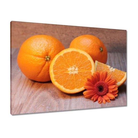 Obraz 70x50 Soczyste pomarańcze Kwiat ZeSmakiem