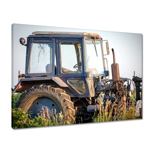 Obraz 70x50 Stary traktor na polu ZeSmakiem