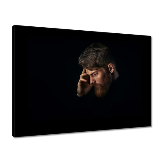 Obraz 70x50 Stylowy mężczyzna z brodą ZeSmakiem
