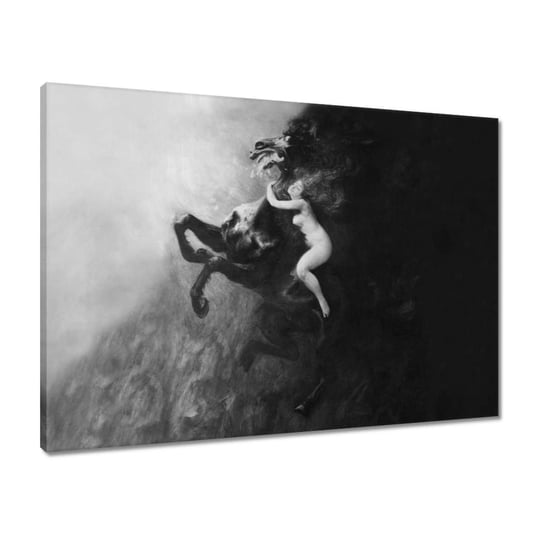Obraz 70x50 Szał uniesień Kobieta Koń ZeSmakiem