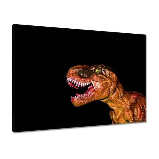 Obraz 70x50 Tyranozaur na czarnym tle ZeSmakiem