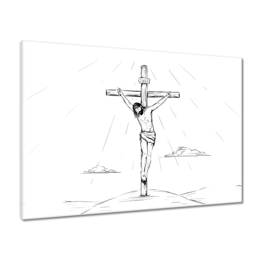 Obraz 70x50 Ukrzyżowanie Jezus Krzyż ZeSmakiem