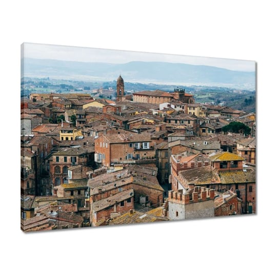 Obraz 70x50 Włoskie kamieniczki Siena ZeSmakiem