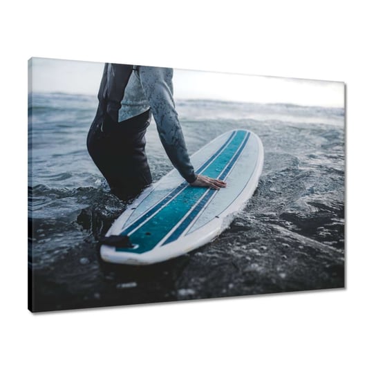 Obraz 70x50 Woda deska surfingowa ZeSmakiem