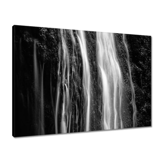 Obraz 70x50 Wodospad Czarno biały ZeSmakiem