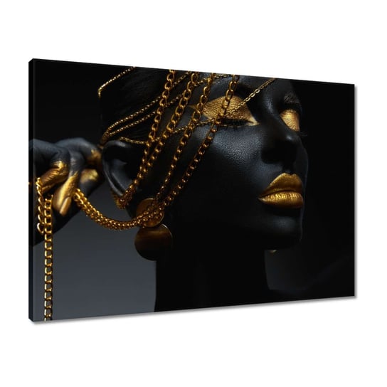 Obraz 70x50 Złota biżuteria w dłoni ZeSmakiem