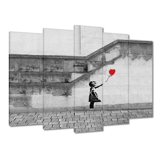 Obraz 70x50cm Banksy Dziewczynka Hope ZeSmakiem