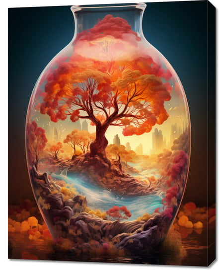 Obraz 70x90cm Drzewo Życia w Szkle Zakito Posters