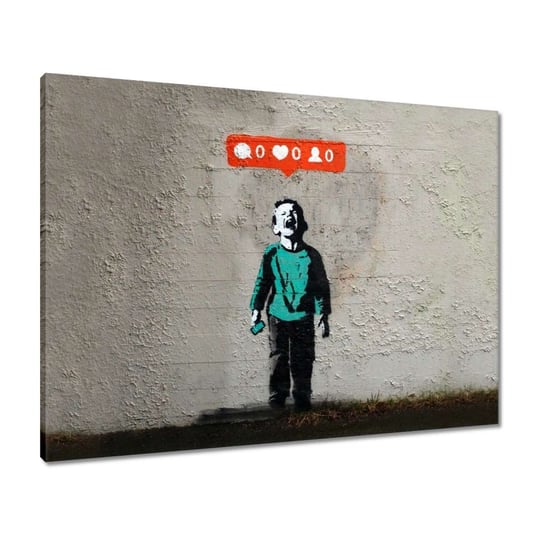 Obraz 80x60cm Banksy Like ZeSmakiem