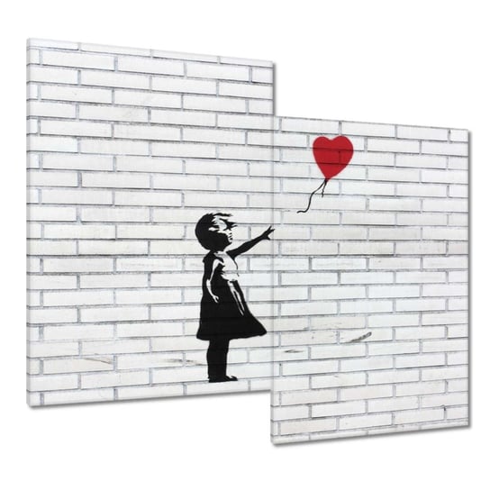 Obraz 80x70cm Banksy Dziewczynka Balon ZeSmakiem