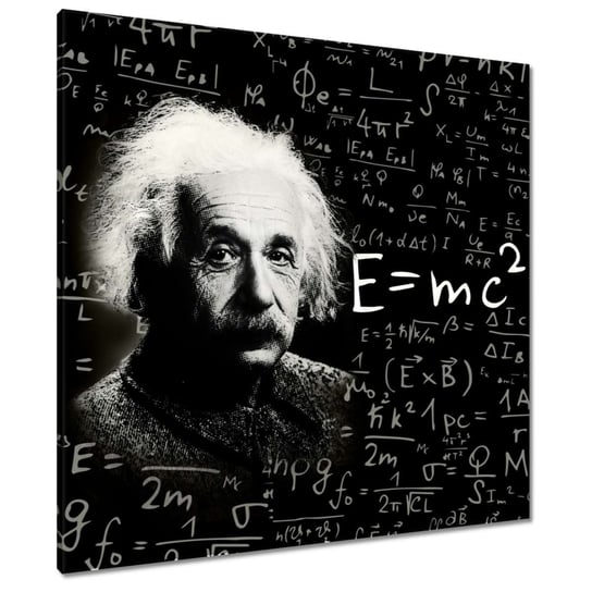 Obraz 80x80cm Albert Einstein ZeSmakiem