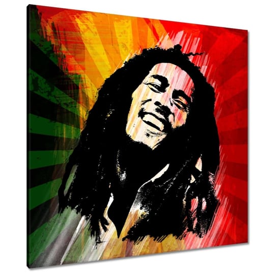 Obraz 80x80cm Bob Marley Reggae ZeSmakiem