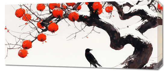 Obraz 90x40cm Kruk przy Drzewie Inna marka