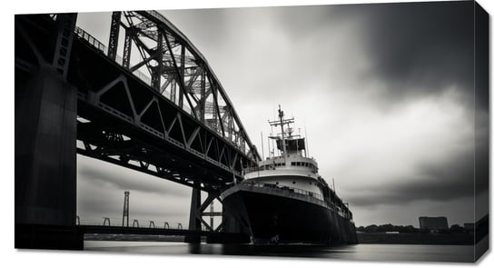 Obraz 90x50cm Statek przy Moście Inna marka