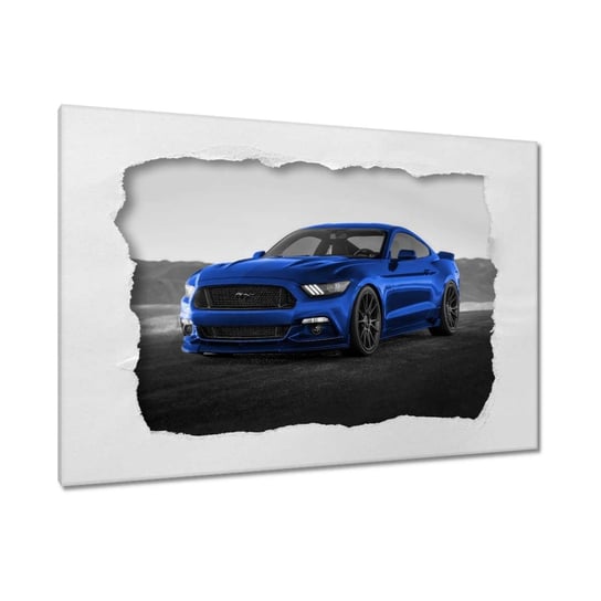Obraz 90x60cm Niebieski Ford Mustang ZeSmakiem
