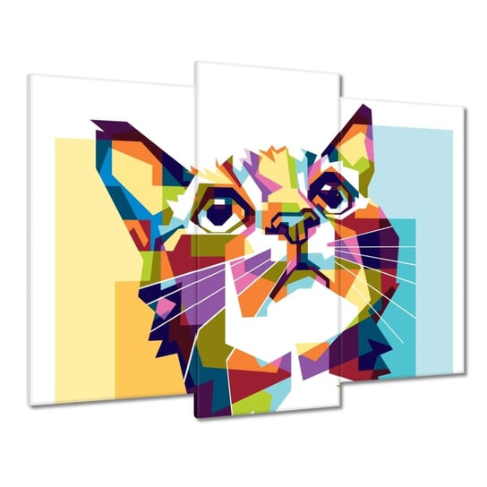Obraz 90x70cm Abstrakcyjny kot ZeSmakiem