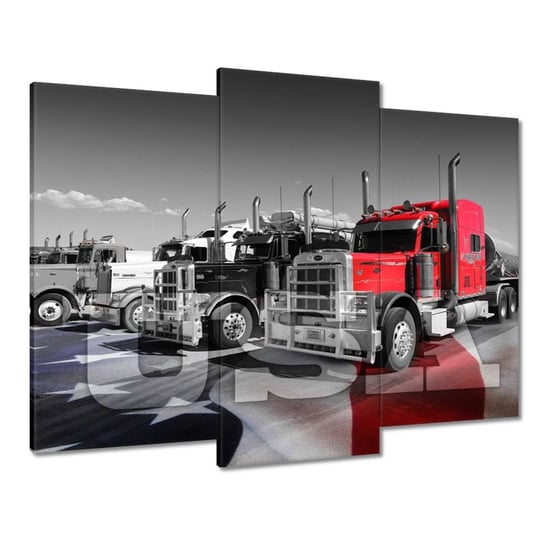 Obraz 90x70cm Amerykańskie ciężarówki ZeSmakiem