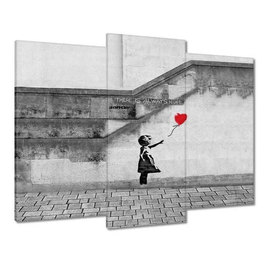 Obraz 90x70cm Banksy Dziewczynka Hope ZeSmakiem