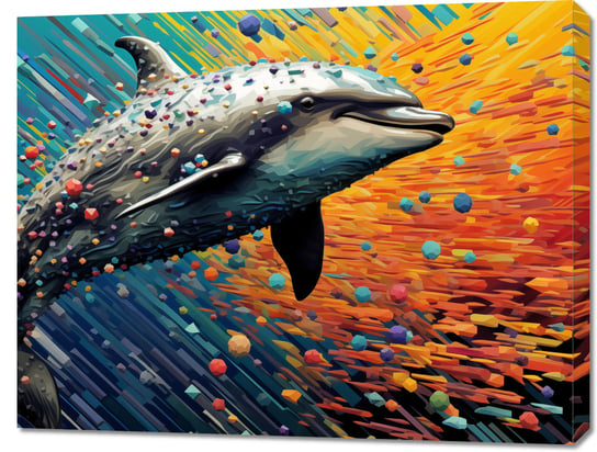 Obraz 90x70cm Delfin w Palecie Barw Zakito Posters