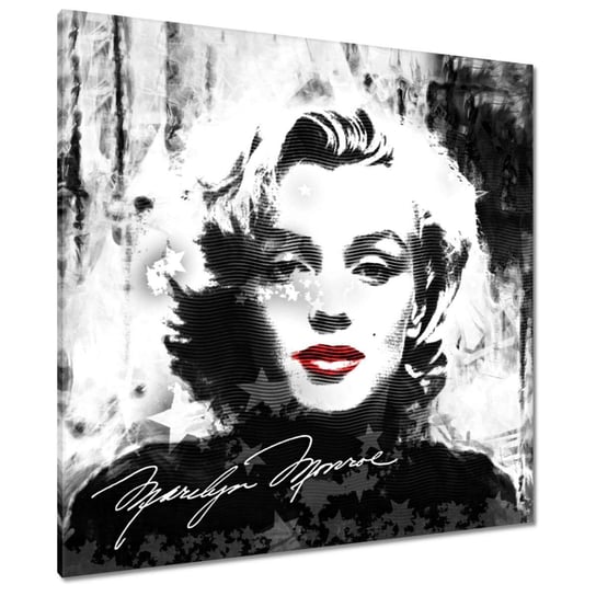 Obraz 90x90cm Marilyn Monroe Usta ZeSmakiem
