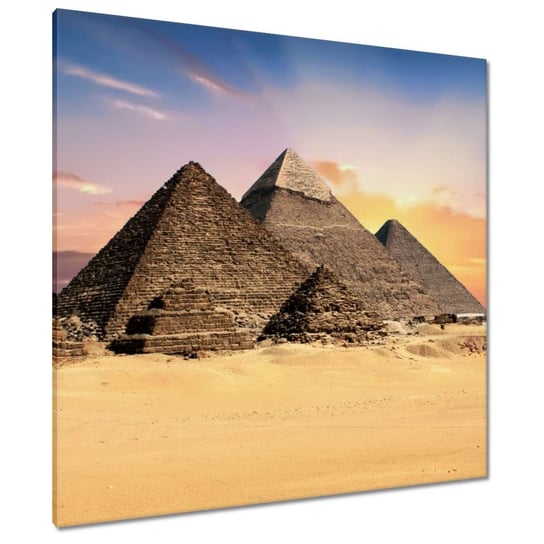 Obraz 90x90cm Piramidy Egipt Krajobraz ZeSmakiem
