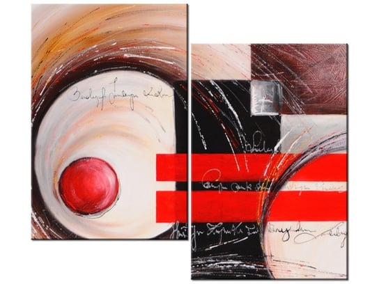 Obraz Abstrakcja, 2 elementy, 80x70 cm Oobrazy