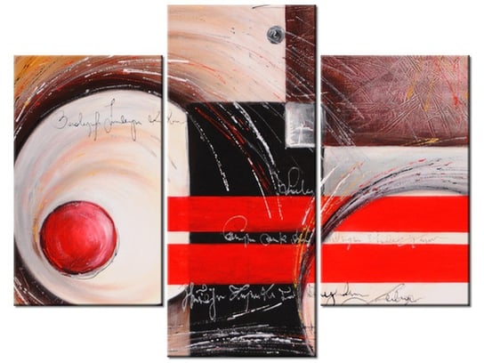 Obraz Abstrakcja, 3 elementy, 90x70 cm Oobrazy